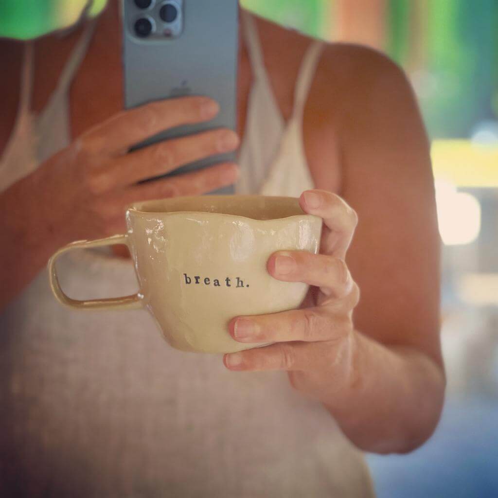 Mug, Tasse, Kaffeetasse, Keramiktasse - Tasse Sand Breath