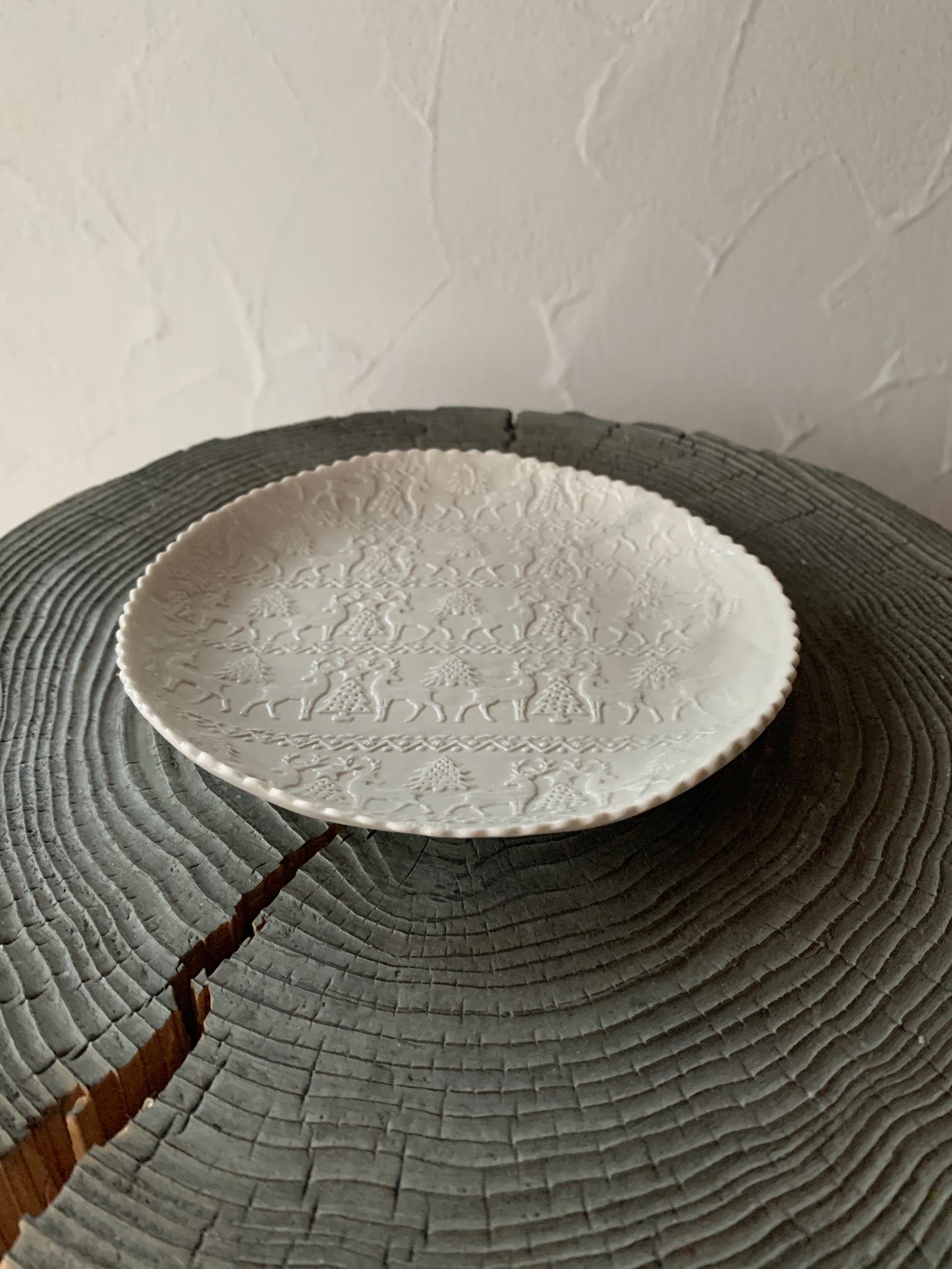 Geschirr - Porzellinis mit Spitzenrand