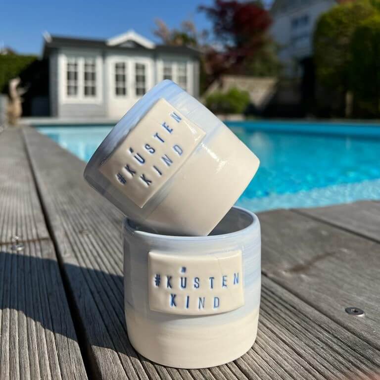Mug, Tasse, Kaffeetasse, Keramiktasse - Küstenkind