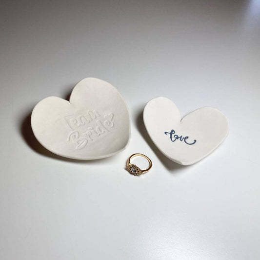 Ring-Schmuckschale - Ring- Schmuckschale in Herzform