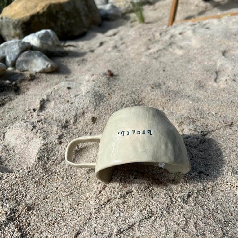 Mug, Tasse, Kaffeetasse, Keramiktasse -  Tasse Sand Breath