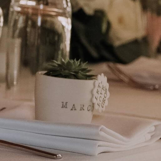 Topfpflanzen - Porzellan Töpfchen